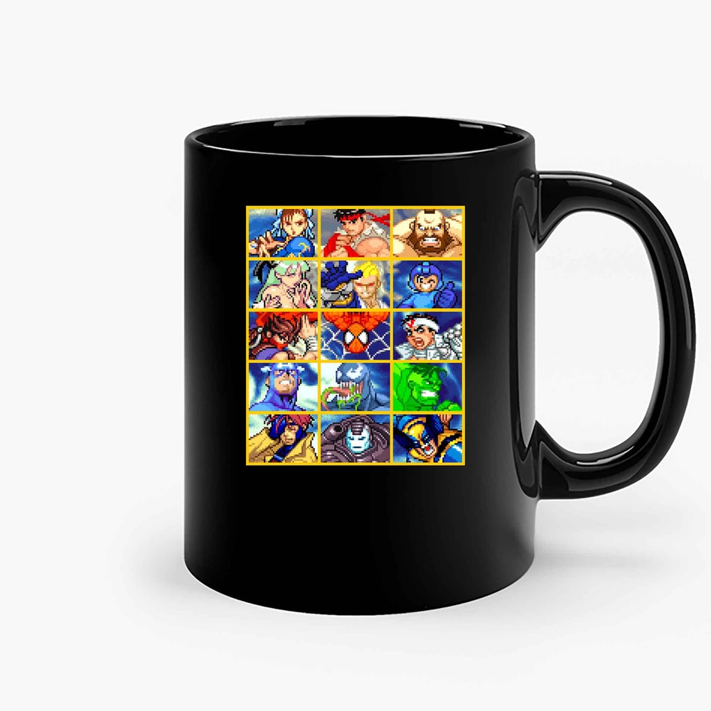 Marvel Vs Capcom Character Select Ceramic Mugs.jpg