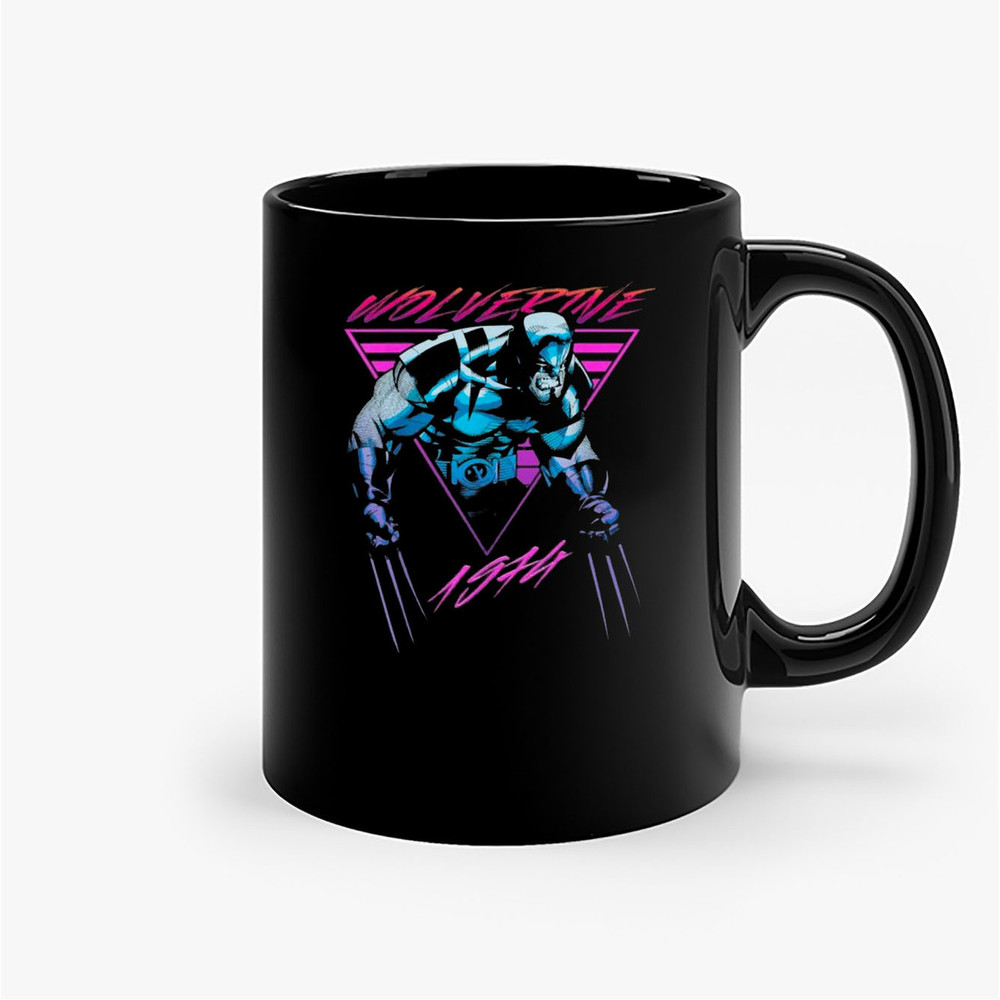 Marvel X Men Wolverine Neon Retro Logan Ceramic Mugs.jpg
