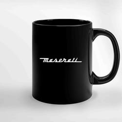 maserati logo white ceramic mugs, funny mug, gift for him, gift for mom, best friend gift