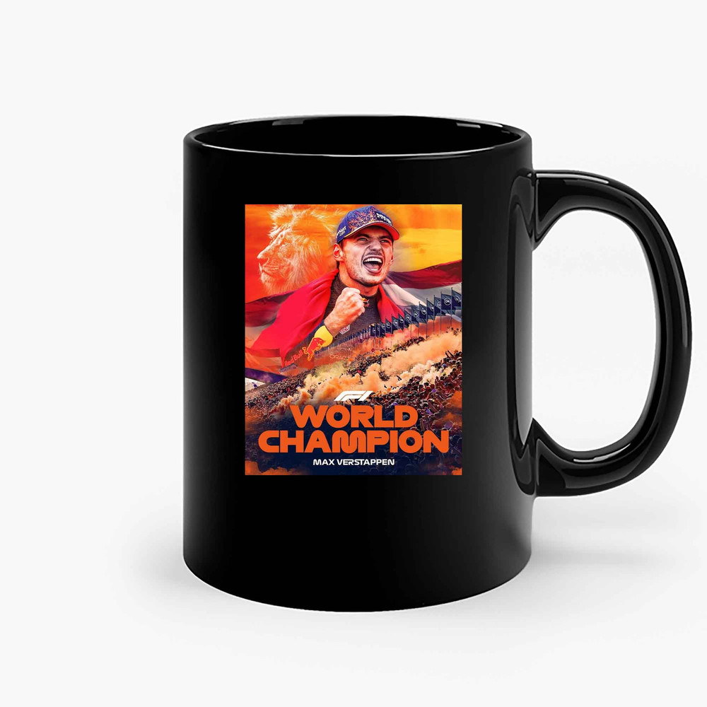 Max Verstappen F1 World Champion 2021 Ceramic Mugs.jpg