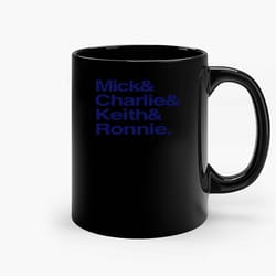mick charlie keith and ronnie ceramic mugs, funny mug, birthday gift mug, custom mug, gift for her, gift for him