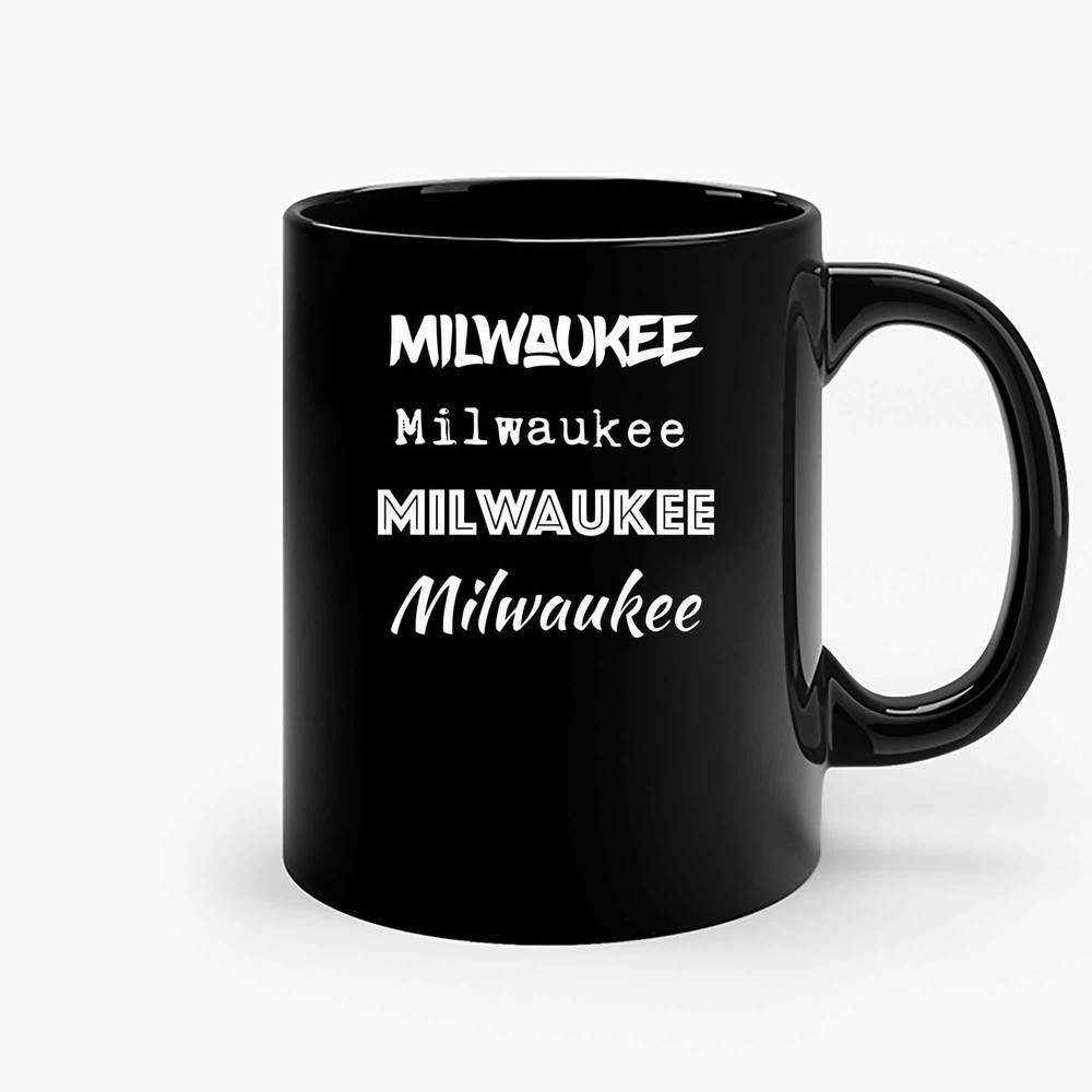 Milwaukee Wi I Love Milwaukee Wisconsin Ceramic Mugs.jpg