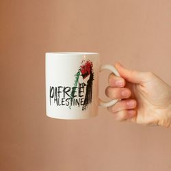 free palestine mug, palestine pride, palestine flag, palestine coffee mug, palestine lover gift