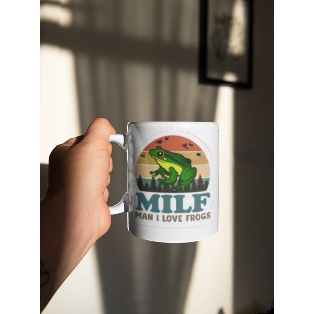 Milf man i love frogs coffee mug, funny Milf mug, coffee mug gift, man i love frogs, hot mom, milfs gift.jpg
