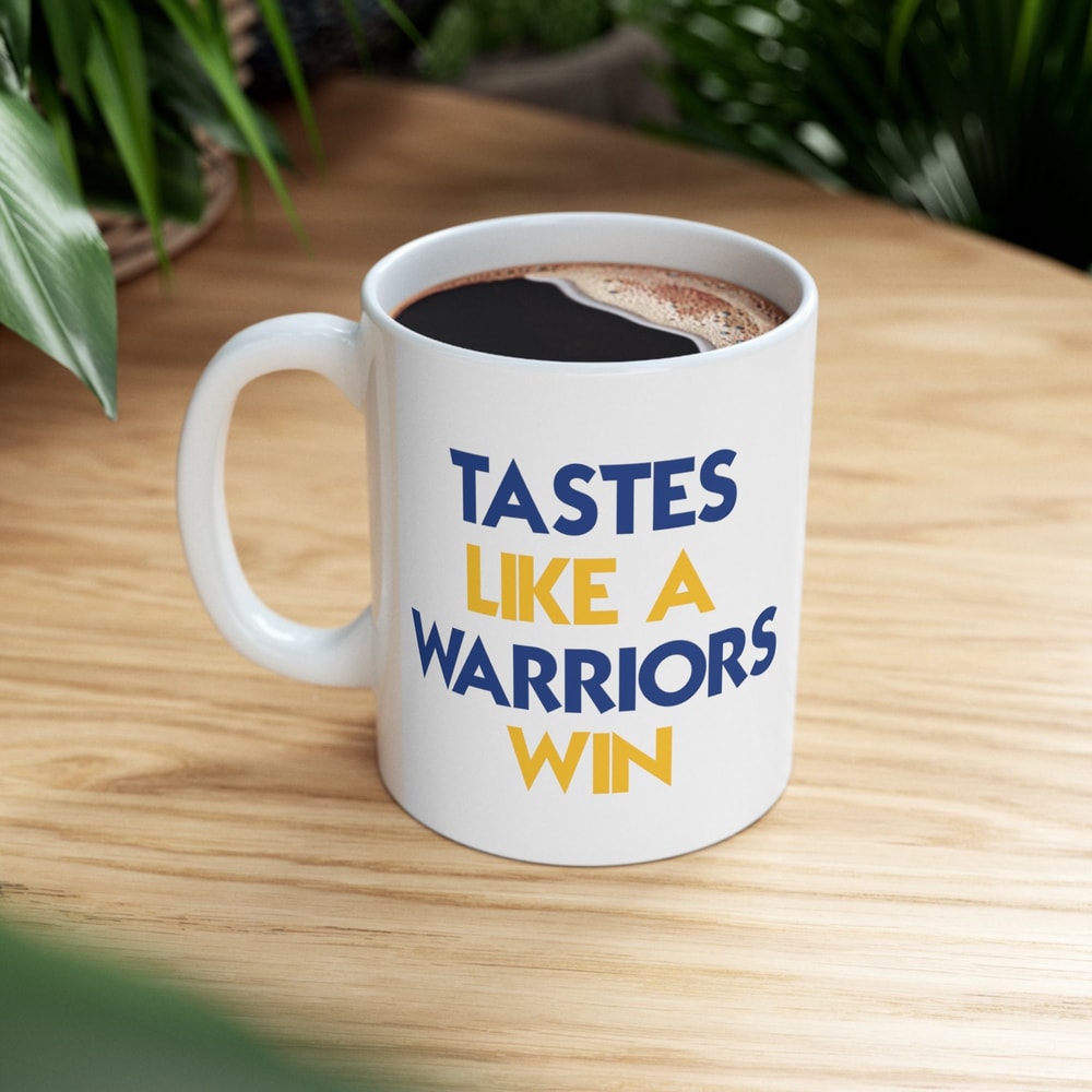 Tastes Like A Warriors Win Basketball Mug Golden State Warriors Glossy Mug Perfect Gift Idea Funny NBA Gift Sport Themed Mug.jpg