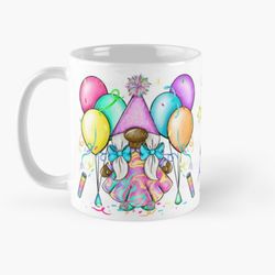 birthday mug, gnome mug, tomte mug, gnome tomte mug, birthday female gonk gonkette gnome dark skin mug