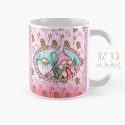 christmas gnome gonk candy gingerbread mug wrap sublimation design clip art with commercial license