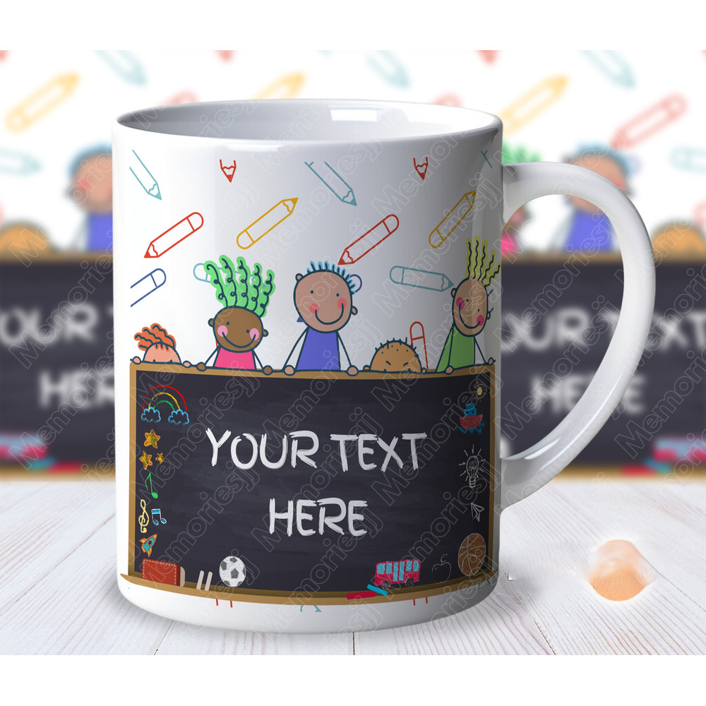 Custom Toddler's Teacher Mug Wrap Sublimation Mug Wrap PNG 11oz Coffee Mug Wrap Personalized Design For Mug Daycare Teacher Design.jpg