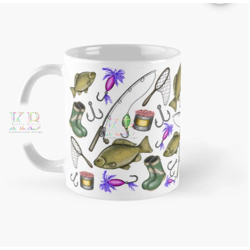 Fishing fisherman mug wrap sublimation design clipart png instant download gift fishing rod.jpg