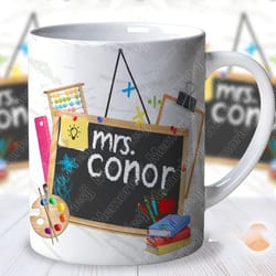 personalized teacher mug wrap digital sublimation mug wrap png 11oz coffee mug wrap custom design for mug student design