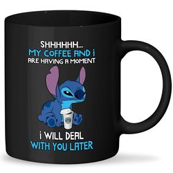 cute stitch travel mug, lilo and stitch coffee mug, stitch movie tea mug, space monster lover gift for family birthday