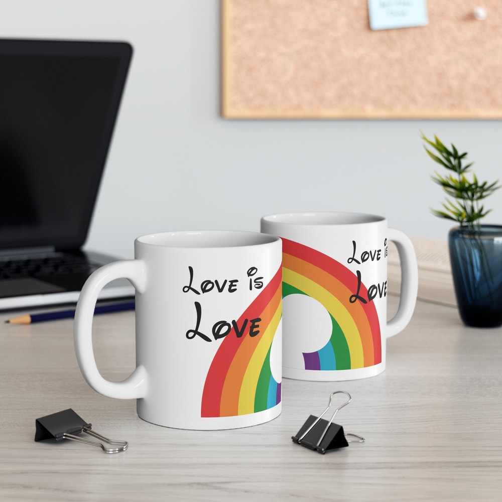 Love is love, Pride Mug, Disney Pride Mug, Ceramic Mug 11oz.jpg