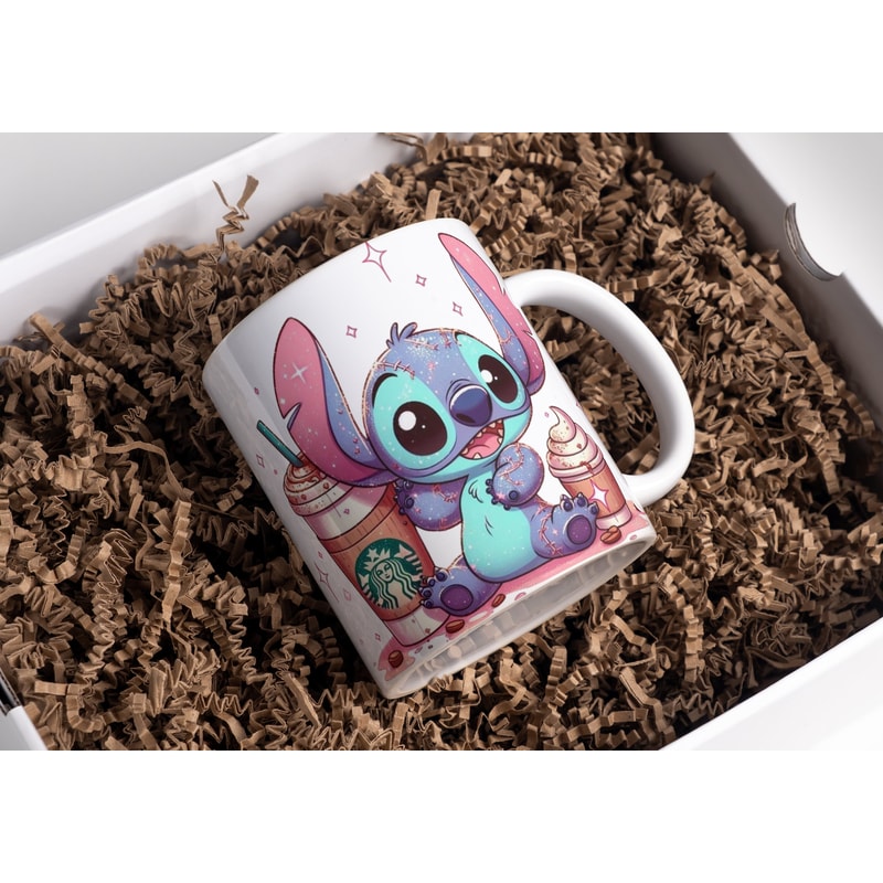 Personalized cup, with first name, stitch mug gift mug birthday, birthday, Valentine's Day, happy Valentine's Day, love, friendship, couple, love.jpg