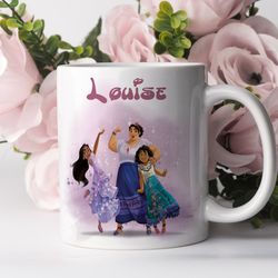 encanto theme mug, encanto child mug, mug with first name, christmas gift, mirabel isabela mug