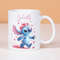 Personalized stitch mug, children's cup, stitch flower with first name, customizable mug to offer, personalized first name cup.jpg