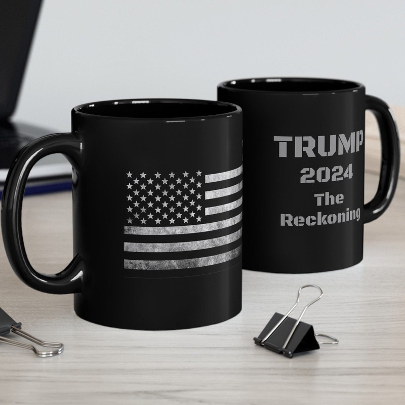 Black Destress American Flag Black Mug Trump 2024 mug gift Independence Day Mug Gift MAGA flag mug with stars stripes Mug for dad.jpg