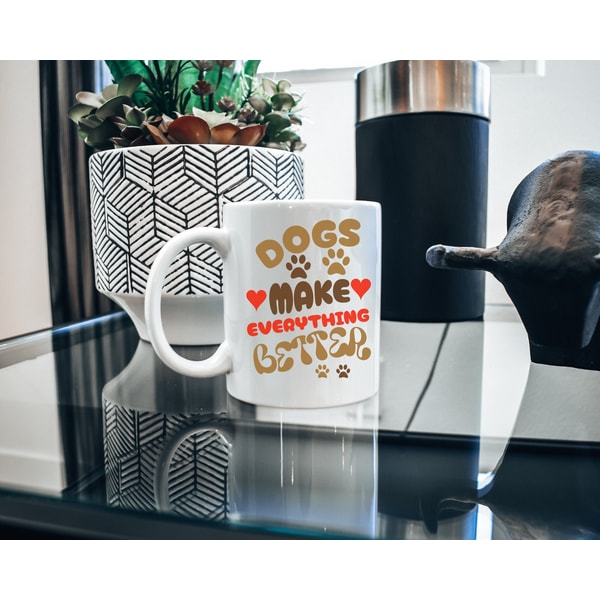Dog Lover Mug, Funny Dog Mug, Retro Dog Mug, Pet lover gift, Dog Parent gift, Dog lover gifts, support dog gift, Cute Dog gift, dog paw gift.jpg