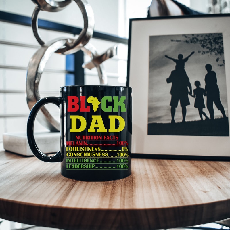 Father's Day Gift, Black Dad Coffee Mug, Gift from Daughter, Gift for Him, Father's Day Mug, Gift for Husband, Dad Birthday Gifts, Dad Mugs.jpg