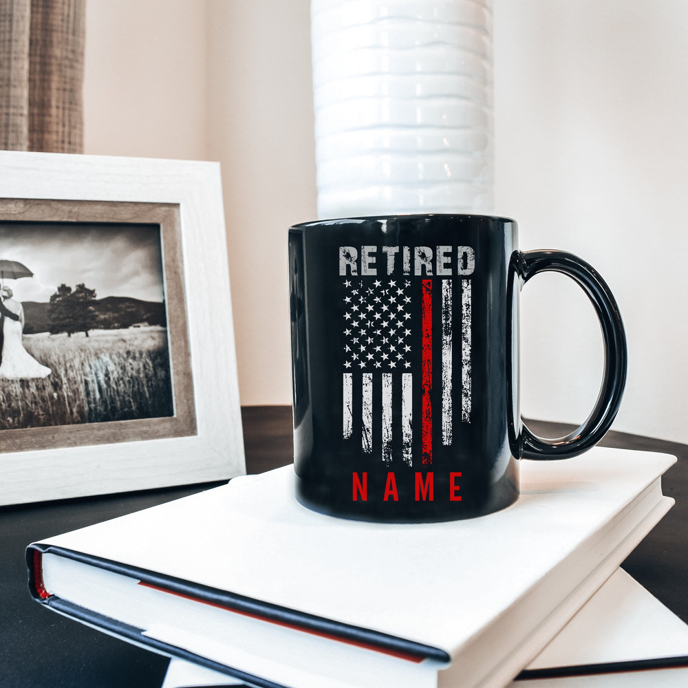 Personalized Firefighter Retirement Gifts, Custom Firefighter Mugs, First Responder Gifts, Fireman Retiring Gifts, Retired Firefighter Mugs.jpg