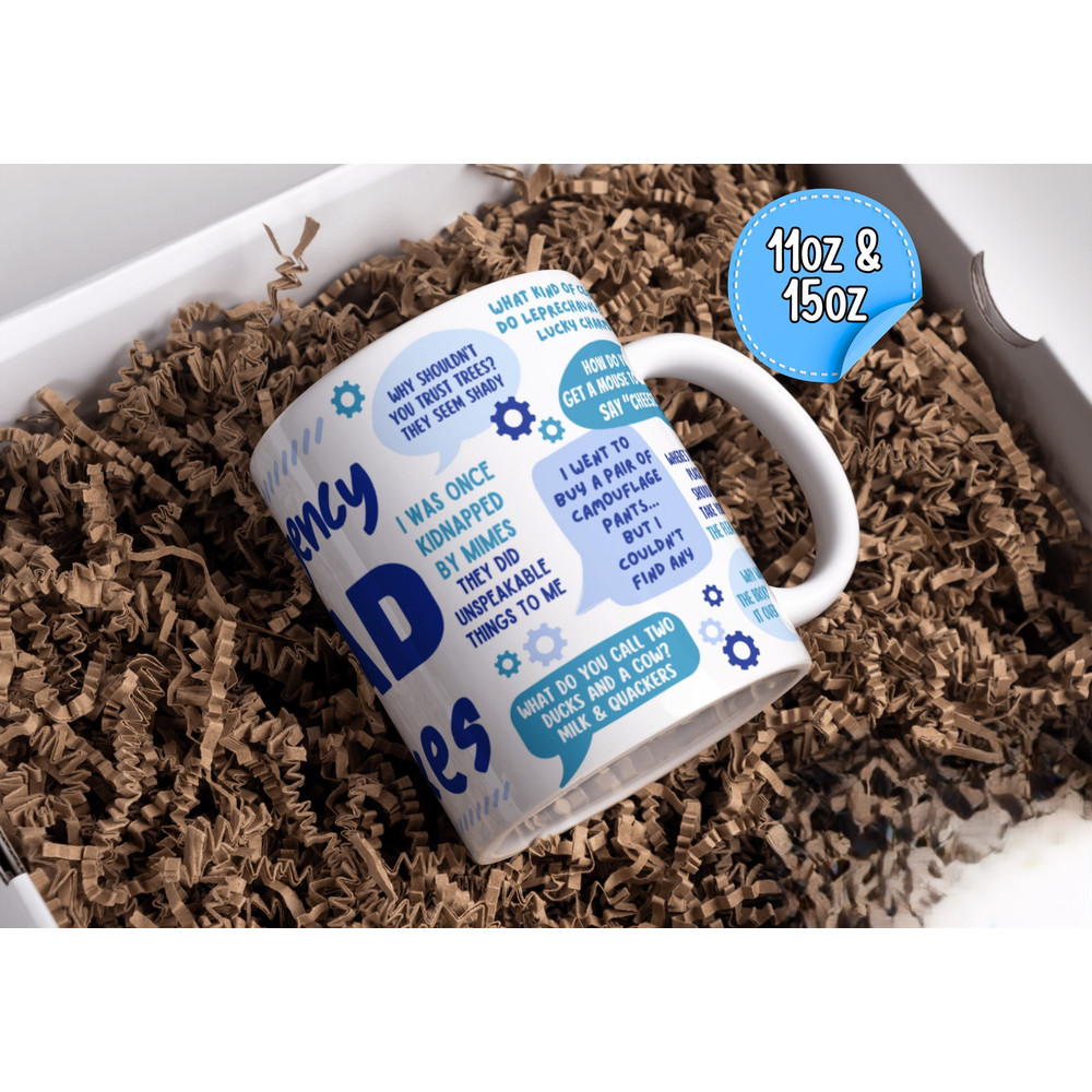 Emergency Dad Jokes Mug Funny Mug For Dads Father's Day Gift Father's Birthday Cup.jpg