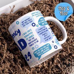 emergency dad jokes mug, funny mug, for dads fathers day gift fathers birthday mug