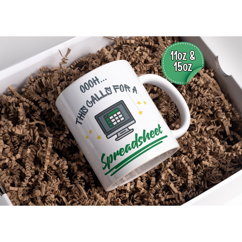 Large Excel Mug Ohhh This Calls For a Spreadsheet Funny Mug Office Coffee Mug Accountant Mug 11oz and 15oz Data Analyst Mug.jpg