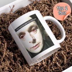 wanna see my voltussy vampire snap funny meme large white ceramic coffee mug, robert pattinson