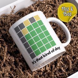 wordle mug, nyt word games funny wordle 2 sided large mug, office & co-worker gift