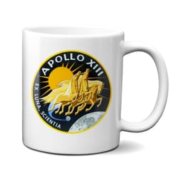 apollo 13 mission patch 11oz mug, apollo mug, nasa mug, space gifts, space gifts mug