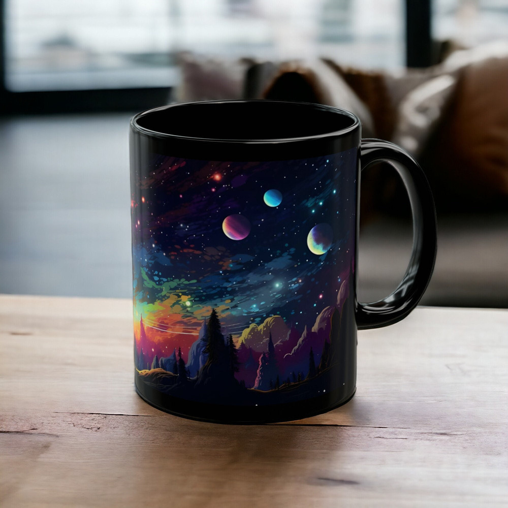 Galactic Magic Ceramic Mug - Space Coffee Cup, Cosmic Art Cup, 11oz Coffee Mug with Vibrant Galaxy Design, Space Lover Gift, Astronomy Gift.jpg