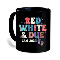 red white blue mug, 4th of july pregnancy announcement, independence day mug, fourth of july, patriotic mug, women