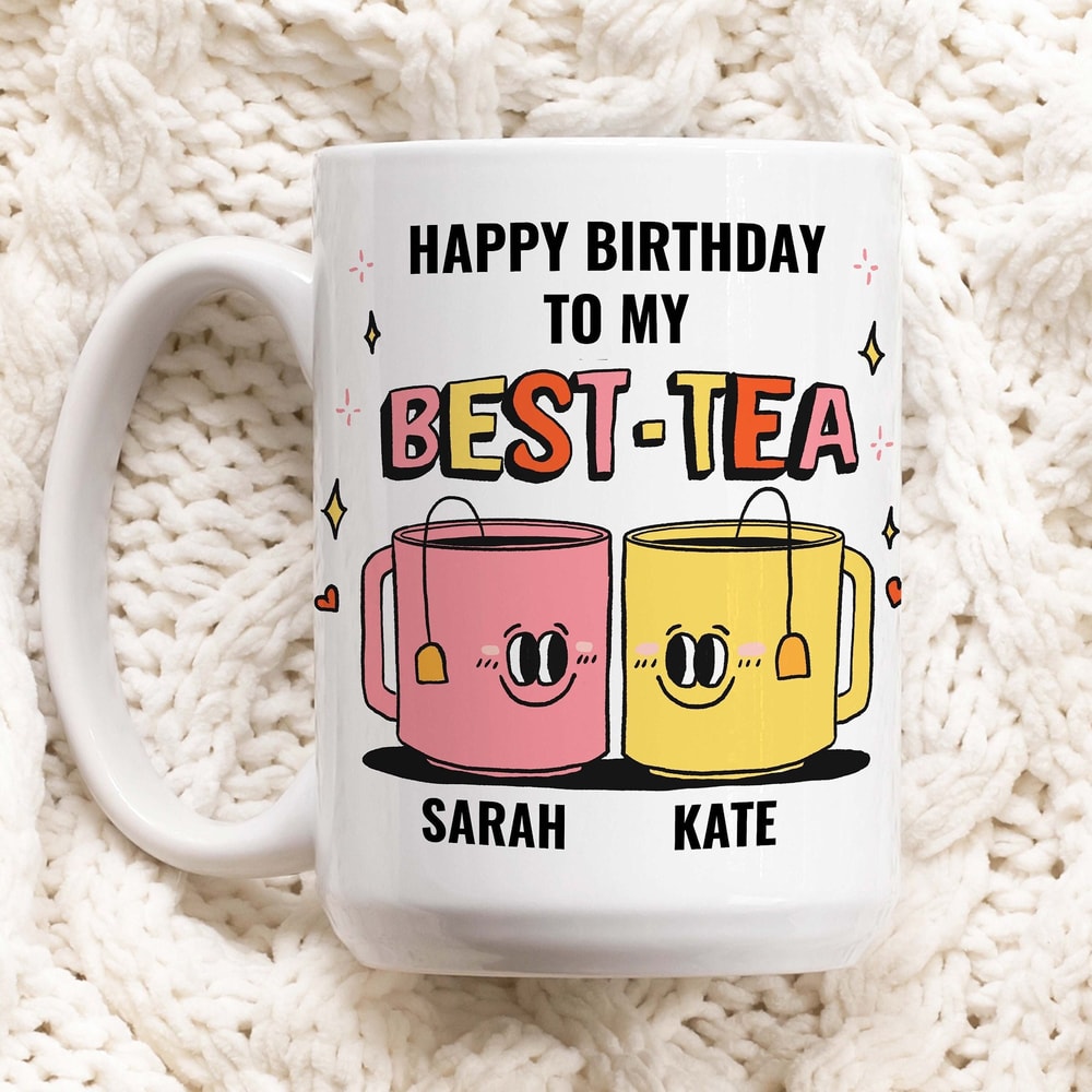 Custom Birthday Best Friend Mug, Bestie Ceramic Cup Personalized, Best Friendship mug, Friends Forever, Birthday present, Christmas Gift.jpg