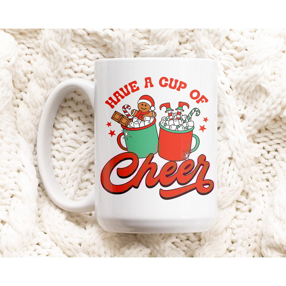 Cute Christmas Mug, Kids Christmas Mug, Hot Chocolate Mug, Christmas Eve Box Filler, Boy Girl Xmas Secret Santa, Festive Ceramic Cup.jpg