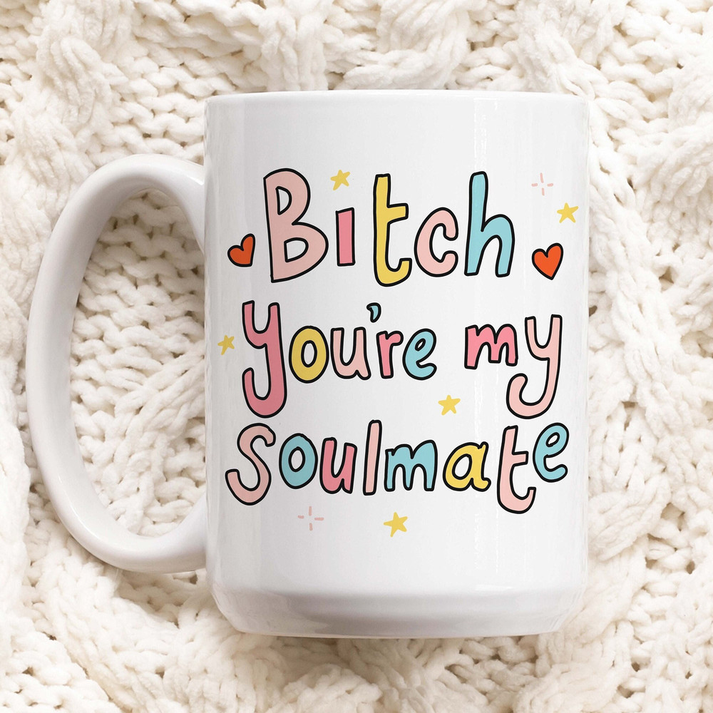 My Bestie Soulmate Mug, My Sidekick, My Happy Place, My Partner In Crime, My Soul Sister, Funny Birthday Gift, I love you Mug, Anniversary.jpg