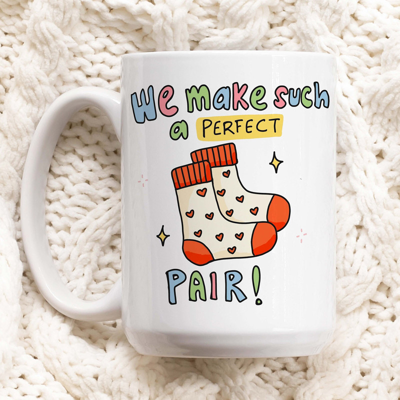 Perfect Pair Cute Mug, Cute Couples Anniversary Cup, Funny Husband Wife Gift, Cute Colleage Anniversary Gift Idea, Gifts under 20 For him.jpg