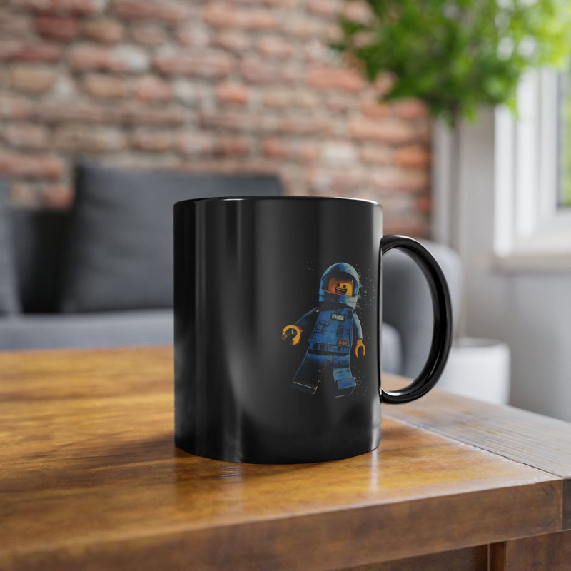 Benny Blue Spaceman Mug the lego movie Black Coffee Cup 11oz cup gift for her gift for her.jpg