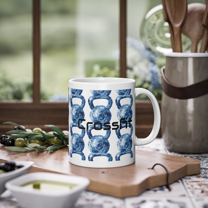 CrossFit kettlebells drinking mugs gift for him gift for her.jpg