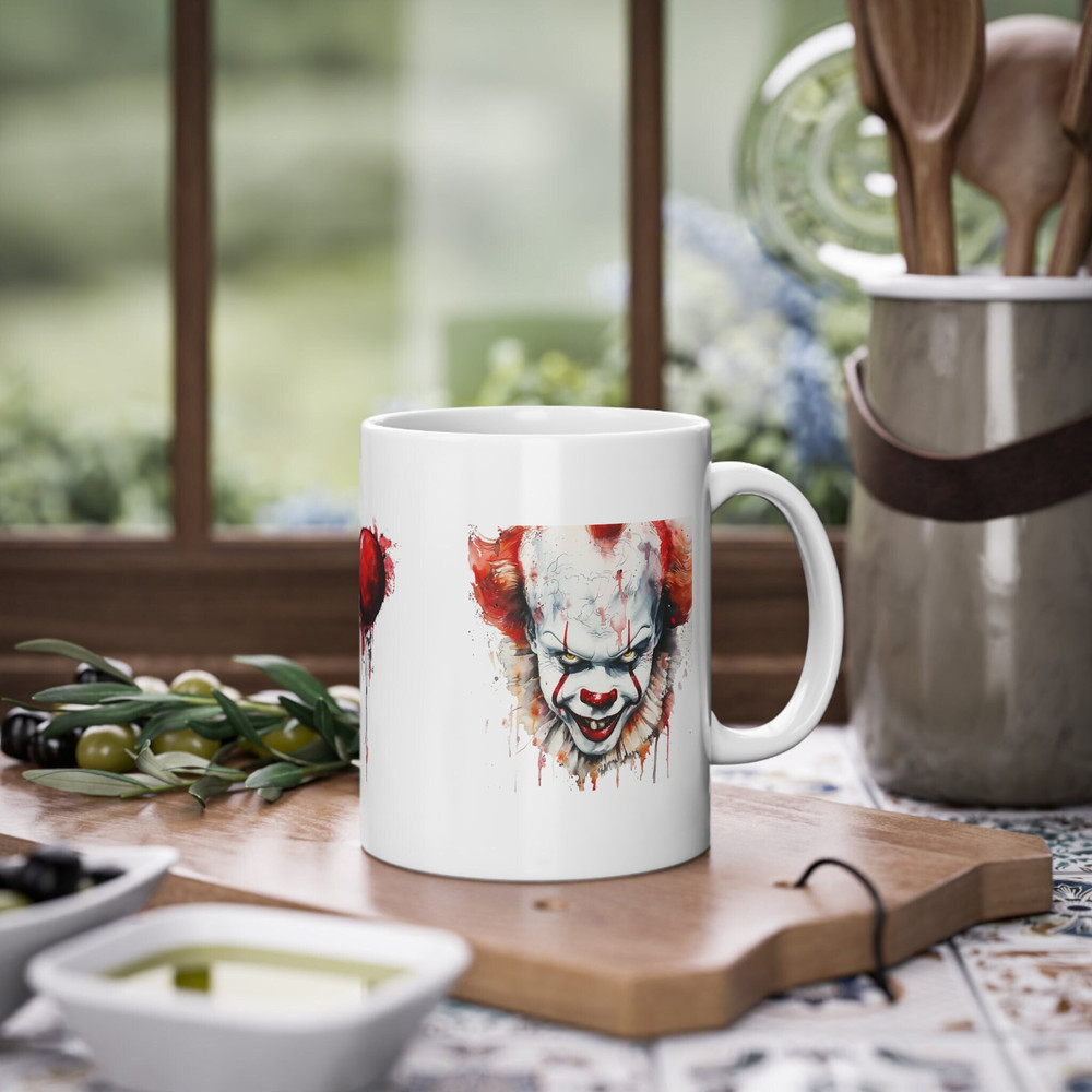 Pennywise inspired mug IT 11oz mug coffee lover drinking mugs gift for him gift for her.jpg