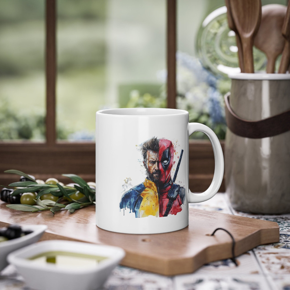 WolverineDeadpool mug Wolverine Deadpool 11oz mug coffee lover drinking mugs gift for him gift for her.jpg