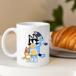 bluey chilli family coffee mug, bluey chilli lover mug, bluey gift mug, chilli heeler mug, bluey birthday gift bluey ch