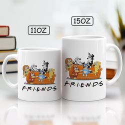 bluey mug, bluey and friends mug, bluey family mug, funny bluey mug, bluey gift mug, bluey family mug,