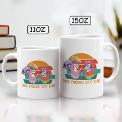 bluey mug, nice parking spot rita mug, bluey dad mug, bluey and chilli heeler mug, bluey coffee ceramic mug,