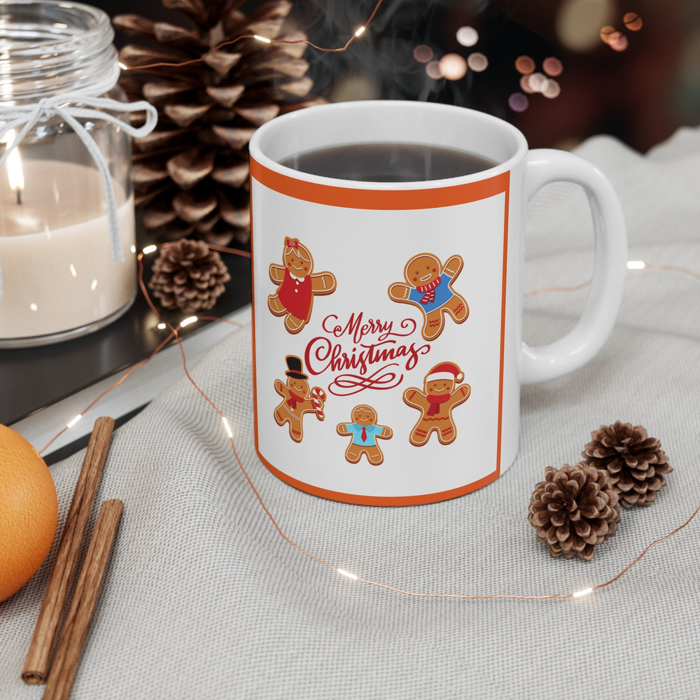 Christmas Coffee Mug, Christmas Mug, Gift Ideas, Christmas Gift, Merry Christmas, Winter Mug, Charming Gingerbread Man with Christmas Cheer.jpg