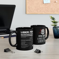 helldivers inspired mug, how about a nice mug, of liber tea