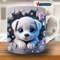 3D Cute Puppy Hole in a Wall Mug Wrap, 11oz & 15oz Mug Template, Mug Sublimation Design, Mug Wrap Template, Instant Digital Download PNG.jpg