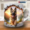 3D German Shepherd Hole in a Wall Mug Wrap, 11oz & 15oz Mug Template, Mug Sublimation Design, Mug Wrap Template, Digital Download PNG, dog.jpg