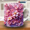 3D Pink Flowers Honeycomb Wall Mug Wrap, 11oz & 15oz Mug Template, Mug Sublimation Design, Mug Wrap Template, Digital Download PNG, floral.jpg