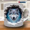 3D Wolf Hole in a Wall Mug Wrap, 11oz & 15oz Mug Template, Mug Sublimation Design, Mug Wrap Template, Digital Download PNG,wolf mug wrap png.jpg