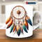 Dreamcatcher Mug Wrap, 11oz & 15oz Mug Template, Mug Sublimation Design, Mug Wrap Template, Digital Download PNG, Native American, feather.jpg