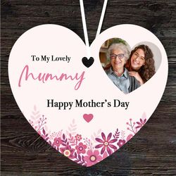 Lovely Mummy Heart Photo Frame Mothers Day Gift Heart Personalised Ornament